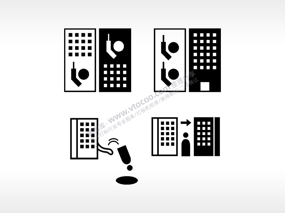 电话拉黑通信日常生活大全AI8.0格式激光打标文件通用矢量图