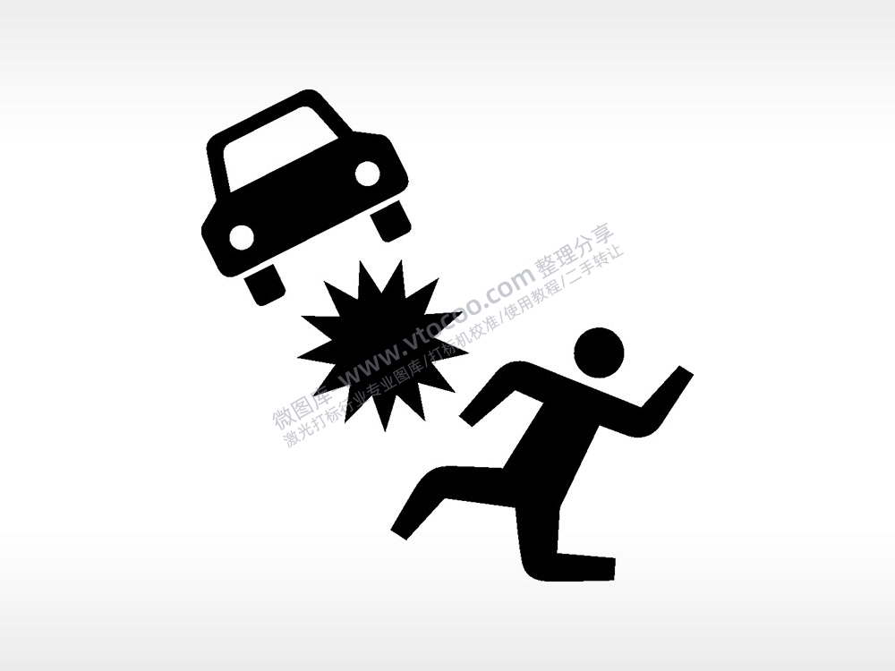 车祸碰瓷日常生活大全AI8.0格式激光打标文件通用矢量图