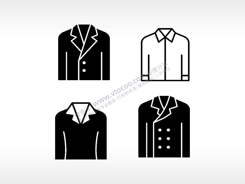 礼服长袖衬衫日常生活大全AI8.0格式激光打标文件通用矢量图