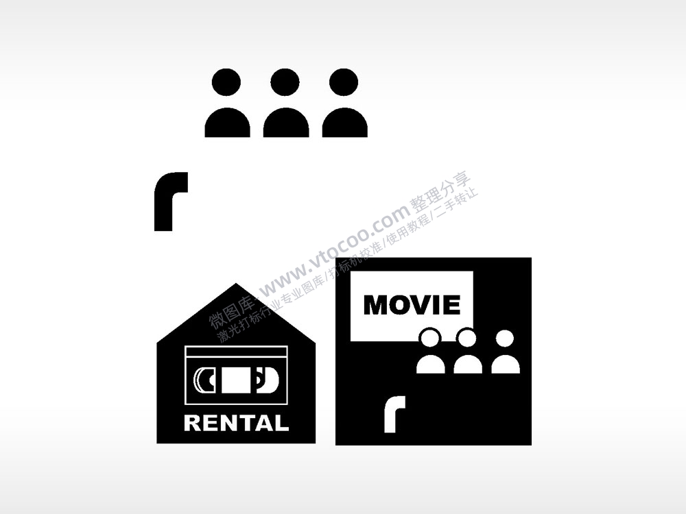 出租MOVIE三人行日常生活大全AI8.0格式激光打标文件通用矢量图