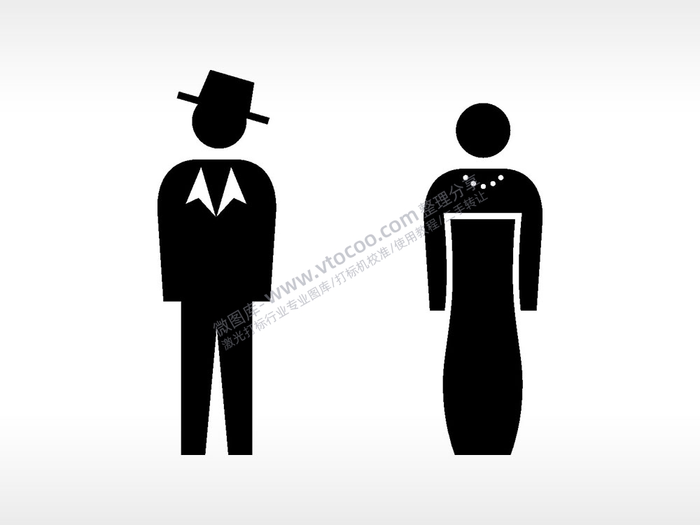 绅士女士聚会日常生活大全AI8.0格式激光打标文件通用矢量图