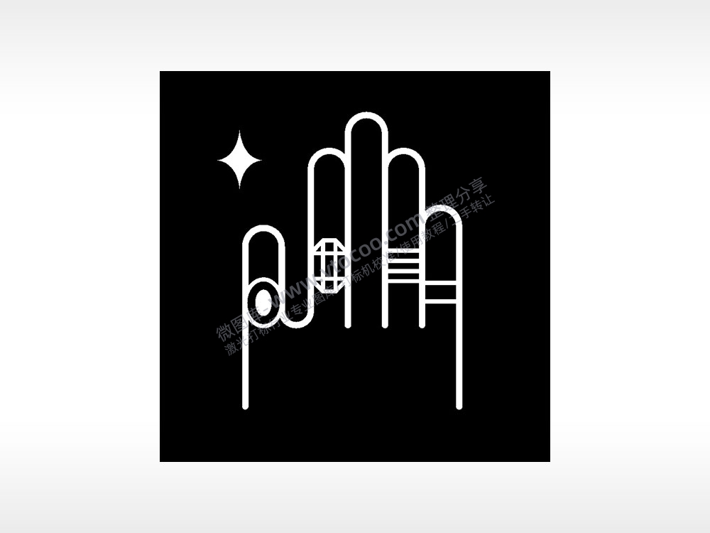 戒指首饰日常生活大全AI8.0格式激光打标文件通用矢量图