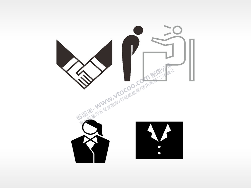 握手礼服训斥日常生活大全AI8.0格式激光打标文件通用矢量图