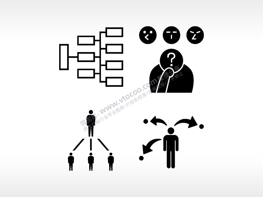 领导思考日常生活大全AI8.0格式激光打标文件通用矢量图