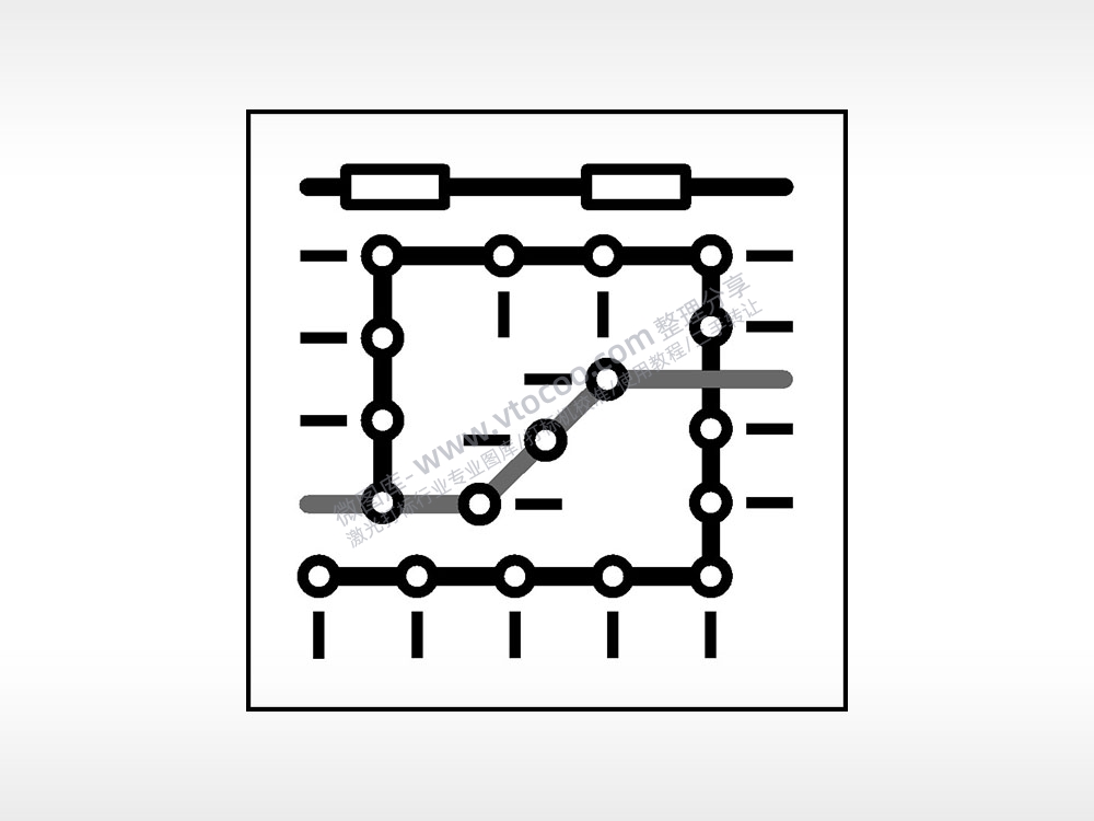 连线线条日常生活大全AI8.0格式激光打标文件通用矢量图