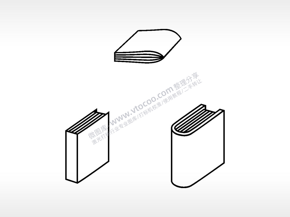 试卷书籍日常生活大全AI8.0格式激光打标文件通用矢量图