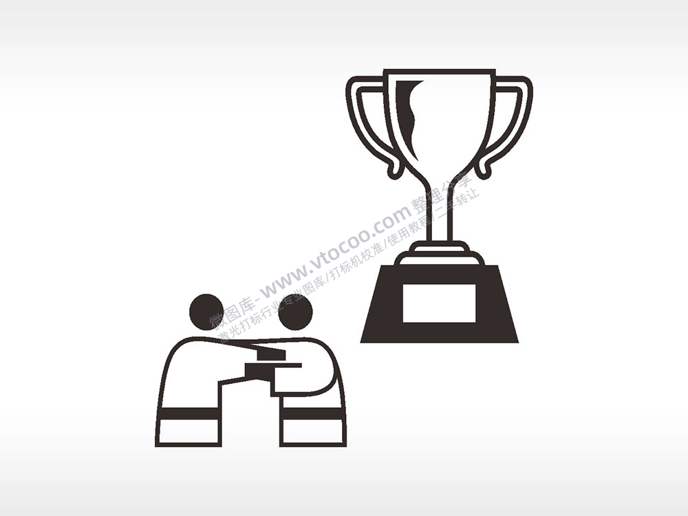 跆拳道冠军杯日常生活大全AI8.0格式激光打标文件通用矢量图