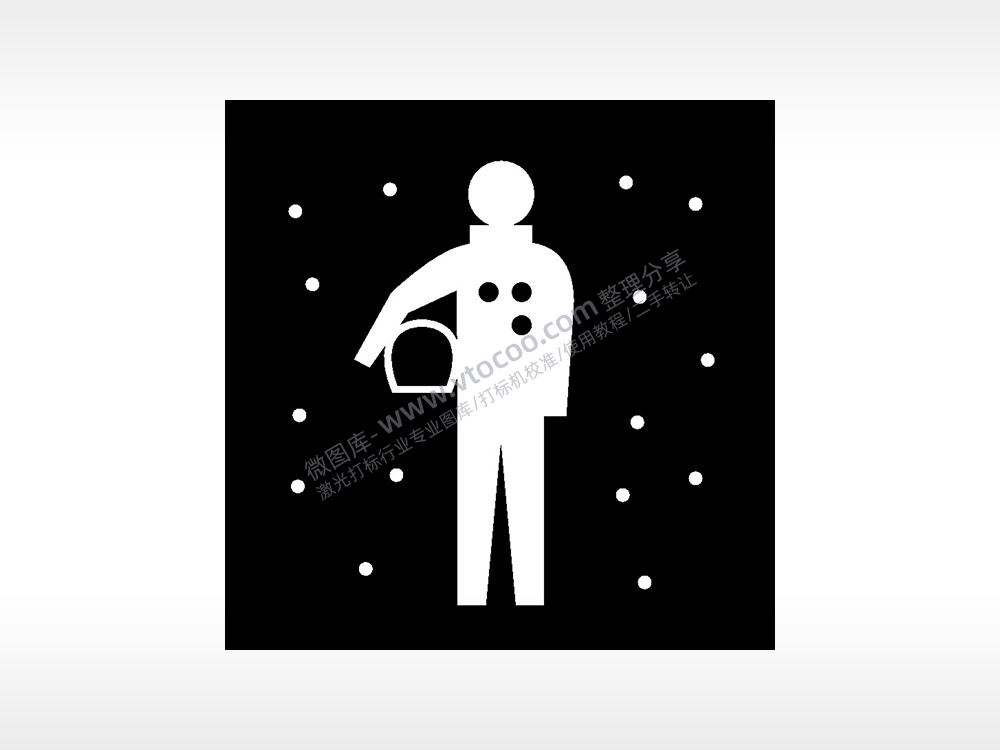 宇航员日常生活大全AI8.0格式激光打标文件通用矢量图