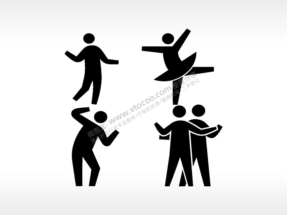 芭蕾舞跳舞会日常生活大全AI8.0格式激光打标文件通用矢量图