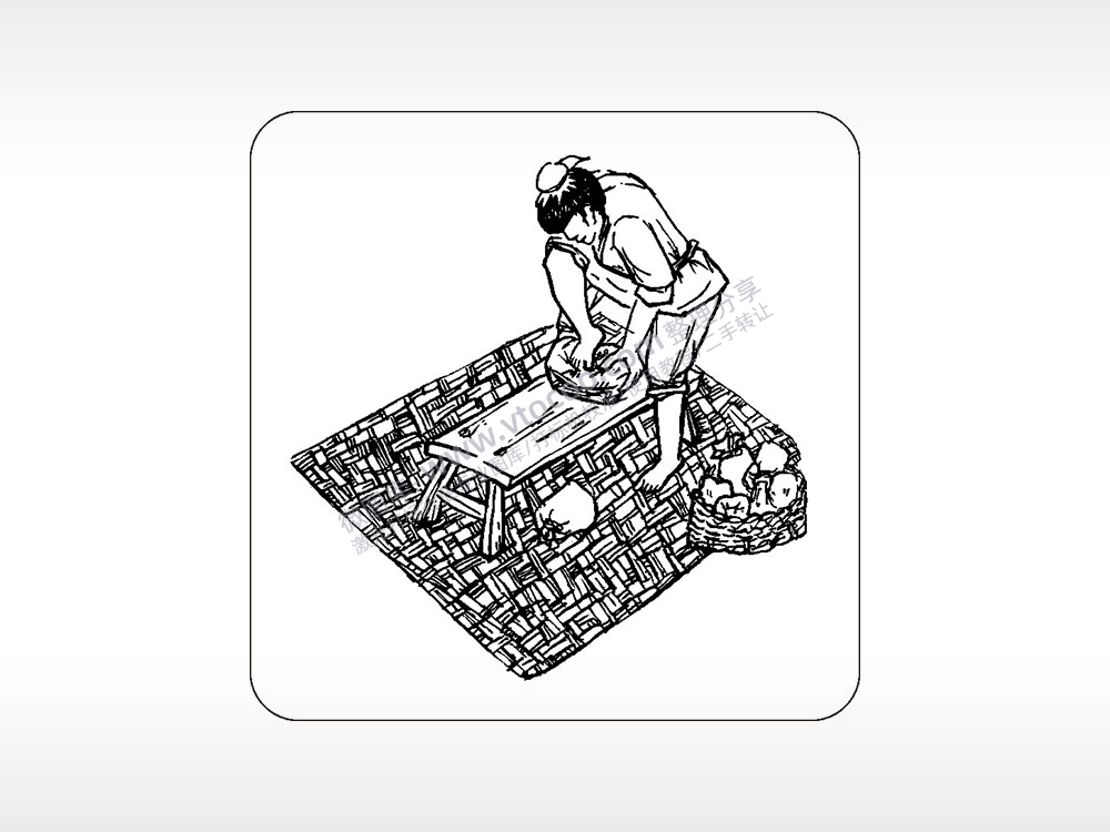 茶叶茶包茶道文化AI8.0格式激光打标文件通用矢量图